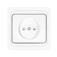 Розетка UNIVersal Валери СП 1 мест. бел. защитн. шторки В0022х