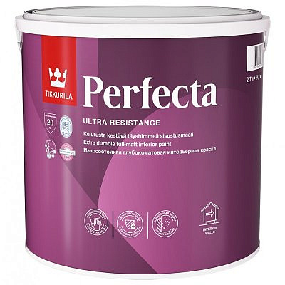 Краска водоразбавляемая Tikkurila в/д  Perfecta интерьерная для стен и потолка. База С 0,9л