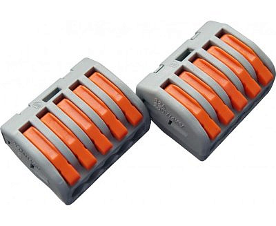 Клеммная колодка с рычагом 5-ая CМK-415 упаковка 15штуки 0,08*2,5мм² 