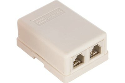 Розетка компьютерная 2 гн. 8p8c сat5e (RJ45) REXANT 03-0151