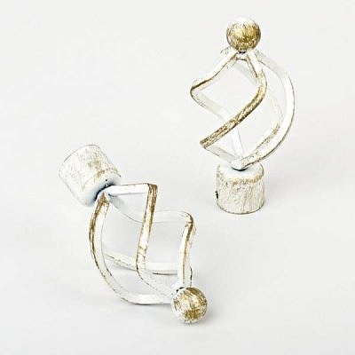 Комплект из 2-х наконечников АВЕЯ СН-19-112-33 белое золото