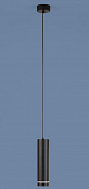 Светильник подвесной Eurosvet 023 DLR 12W 4200K стационарный черный матовый