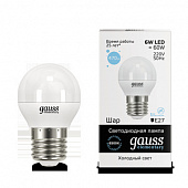 Лампа Gauss LED Globe EL  6W/6500 E27
