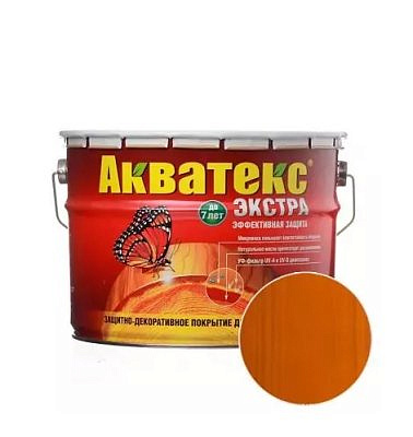 Акватекс Экстра антисептик декоративный для дерева Тик 9л