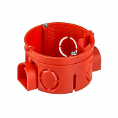 Коробка установочная HEGEL СП  68*42мм IP20,круглая,блочная, красная в кирпич, бетон, 7вводов  КУ1101 