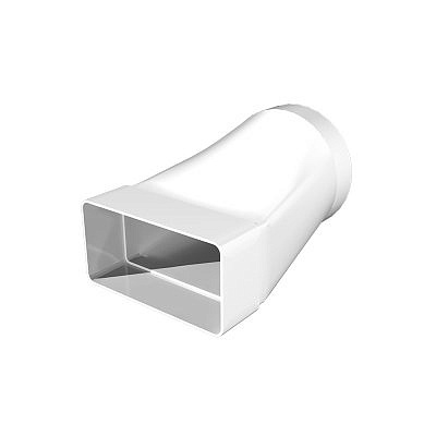 Соединитель 620СП12,5КП эксцентриковый плоского воздуховода с круглым пластик 60*204 D 125