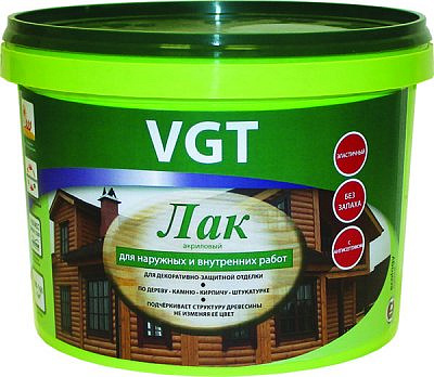 Лак ВГТ для наруж.и внутр.работ матовый, 2,2