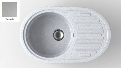 Мойка для кухни GranAlliance G-30 725х450мм цвет белый /GranAlliance/
