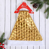 Колпак новогодний "Голография" 29х38 см, золотой 4311407