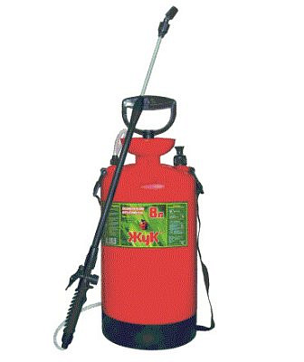 Опрыскиватель садовый Жук, 8 л, телескоп штанга, ОП-207