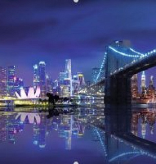 Фотообои Городская панорама 300*150