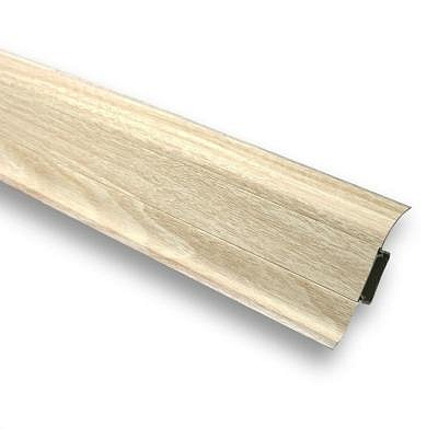 Плинтус напольный ИДЕАЛ Ясень светлый с мягким краем 2,2 м 