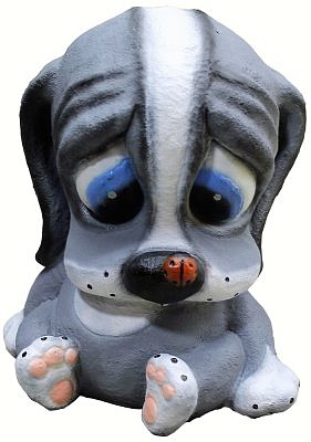 Садовая фигура Песик полистоун