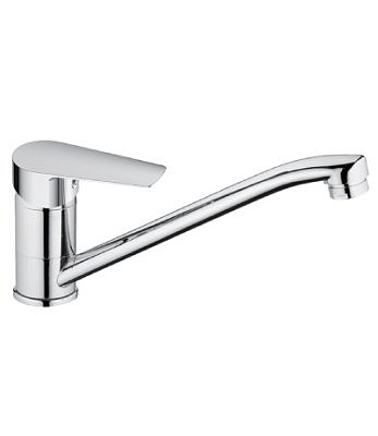 Смеситель для кухни ROSSINKA S35-21 однорычажный с поворотным изливом 250 мм хром 