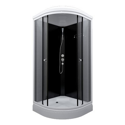 Душевая кабина Triton "Топ 88х88 А" 1/4 круга, низкий поддон Белый ДН4 (6 мест+сифон D50мм)