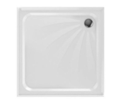 Поддон ERLIT низкий прямоугольный 90*90 ABS в сборе