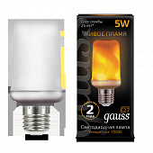Лампа Gauss LED T65 COM Flame  5W/1500 E27 220V