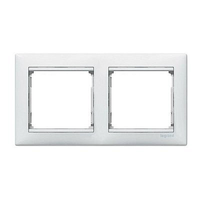 Рамка 2 места , белая , горизонтальная Legrand 774452 