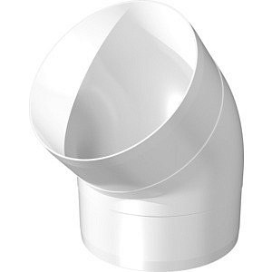 Колено 10ККП45 круглое пластиковое 45 градусов D 100