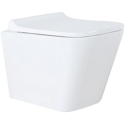 Унитаз подвесной AZARIO Teramo AZ-0052 квадратный безободковый микролифт