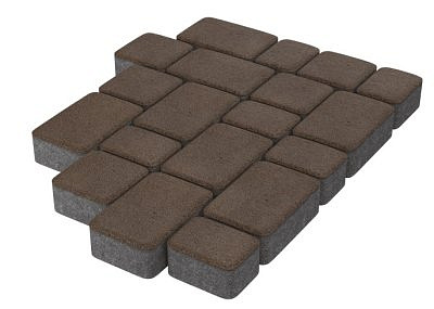 Старый город ПРЕСТИЖ 40 мм(КОРИЧНЕВЫЙ) /120х180,120х120,120х90/ в 1м2 каждого раз. по 21 шт (14,28)