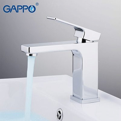 Смеситель для раковины Gappo G1018 хром