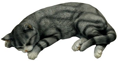 Садовая Кот Кузя маленький полистоун