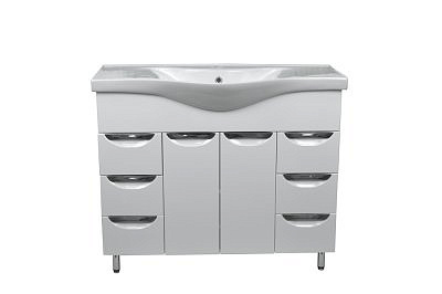 Тумба Стиль 100/6 с раковиной Basic100 Стиль