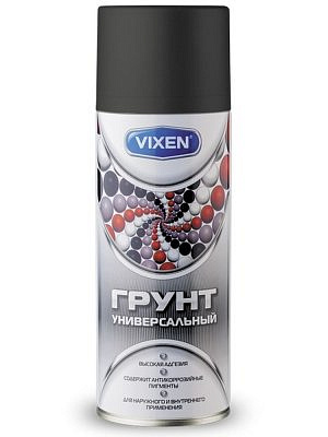 Грунт универсальный черный аэрозоль 520мл VIXEN