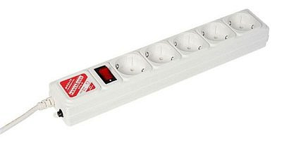 Удлинитель фильтр Power Cube  5 гнезд  1,9м белый-серый SPG-B-6-WHITE