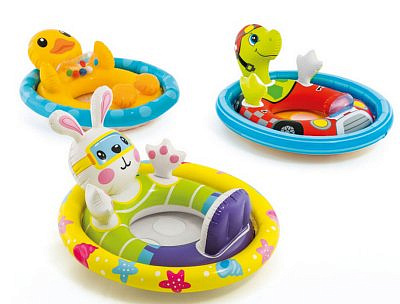 Надувной круг 59570 с сидением и со спинкой "Животные" 76х58см от 3 до 4 лет