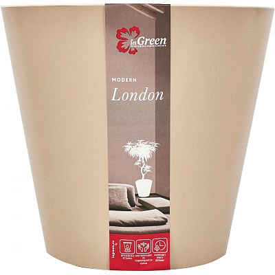 Горшок для цветов London 3,3л молочный шоколад 190мм ING6251МШОК