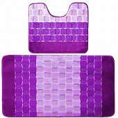 Коврик BANYOLIN SILVER из 2 шт 60*100см LILAC сиреневый