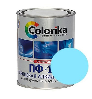 Эмаль ПФ-115 Colorika светло-голубая 0,8 кг