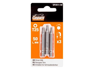 Насадка TORX T25 50мм Gepard