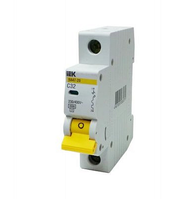 Автоматический  выключатель 1п C 32А 4.5кА ВА47-29 ИЭК MVA20-1-032-C