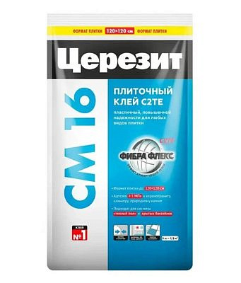 ЦЕРЕЗИТ CM 16/5кг Клей плиточный для любых видов плитки (4/144)