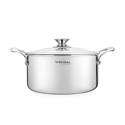 Кастрюля с крышкой Vensal Le Chef Нержавеющая сталь 3,8л VS1532