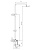 Душевая система RUSH ST4235-11 c поворотным изливом,хром
