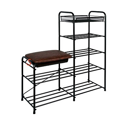 Подставка для обуви 5 полок (890*300*950мм) черный 209582