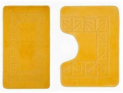 КоврикBANYOLIN из 2-шт.55*90м.,YELLOW желтый