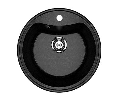 Мойка для кухни Ulgran U-601 490мм черный (308)  Ulgran