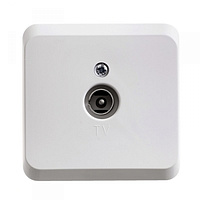 Розетка TV 1-м ОП белая SchE TVA-002B