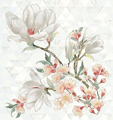PRIMAVERA MAGNOLIA BIANCO Панно (компл.) 75,3*70,9