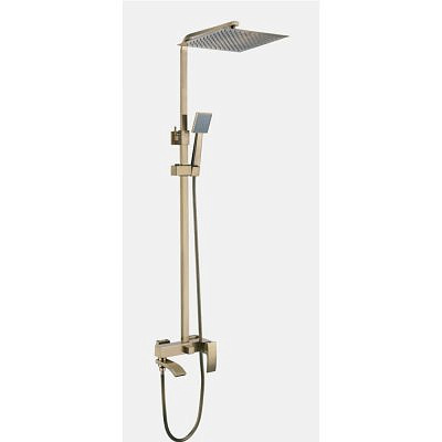 Душевая система Gappo G2407-4 с верхним душем,поворот.излив,бронза.