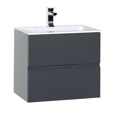 Тумба Aquanet Алвита 60 цвет серый антрацит без умывальника