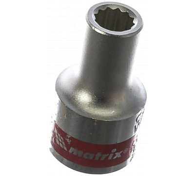 Головка торцевая 12-гранная  1/2" 8 мм MASTER MATRIX 13676 