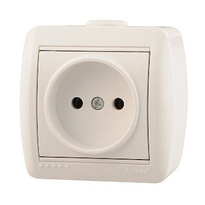 Розетка 710-0200-121 о/п розетка б/з керам. бел.