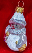 Ёлочное украшение "Снеговик с метлой", в подарочной упаковке, h-9см ФУ-407