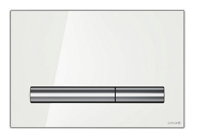 Кнопка Cersanit Pilot для Link Pro, Vector, Hi-Tec стекло белый